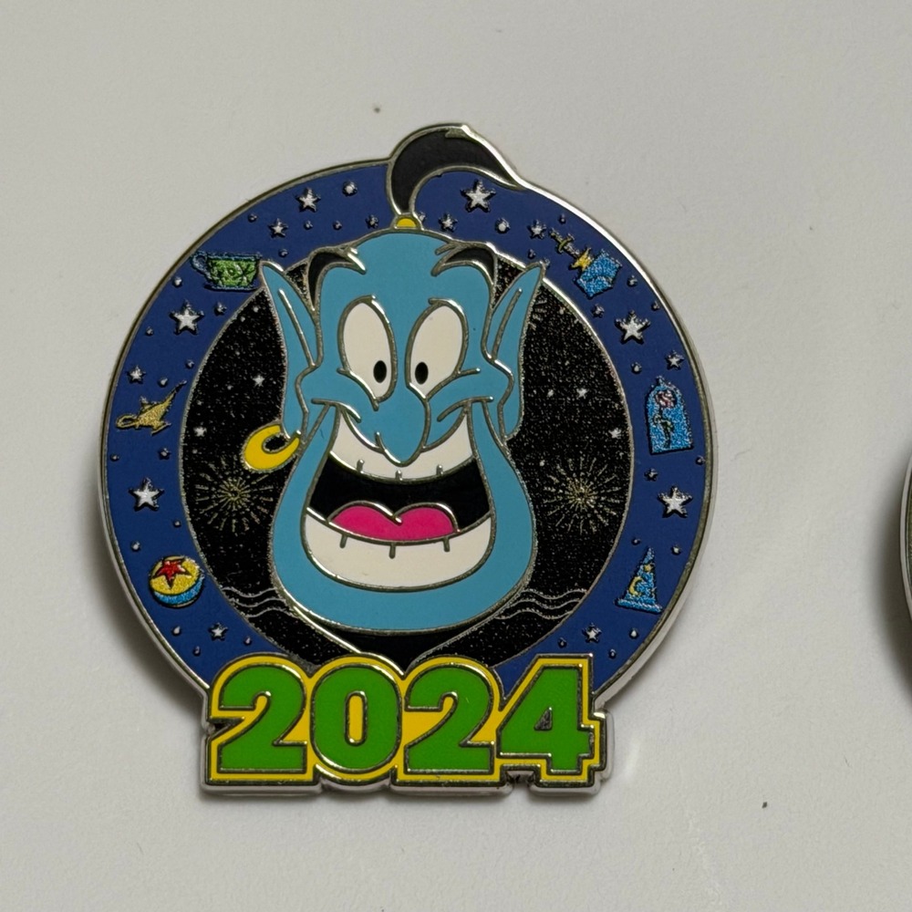 Disney Pin 2024 Mystery Box Cheshire Cat Genie Aladdin Brave New World Blind Box - Picture 2 of 4